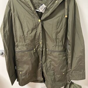 Olive Green Hooded Jacket -NEVER WORN